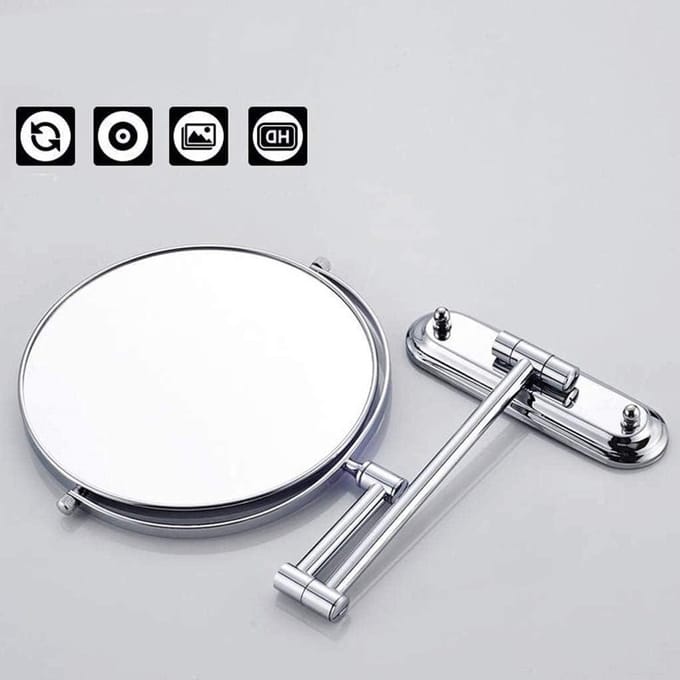 Make-up Spiegel - Vanity Spiegel - Badkamer Gebruik - Verstelbare Arm - 8 Inch Rond - Veelkleurig
