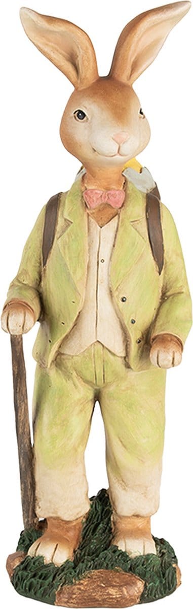 Clayre & Eef Decoratie Beeld 32 cm Bruin Groen Kunststof
