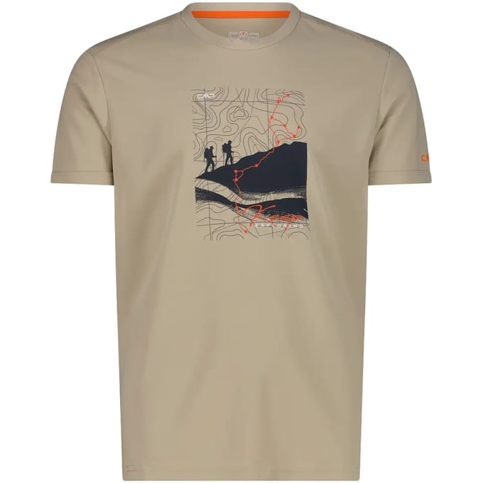Piqué shirt met adventure-print CMP
