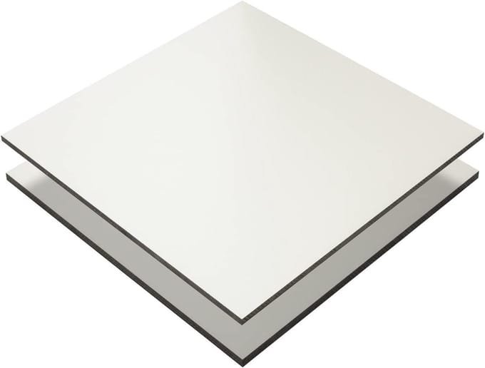 HPL Plaat - Gevelplaat Balkonplaat - Buitenbekleding - Weerbestendig Duurzaam - 120x20 cm - Wit