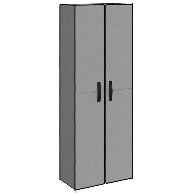 vidaXL - Schoenenkast - 60x30x166 - cm - stof - grijs