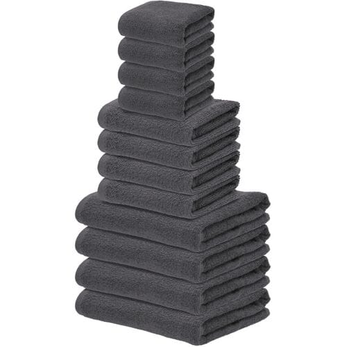 LIVARNO Handdoeken set, 12-delig (Grijs)
