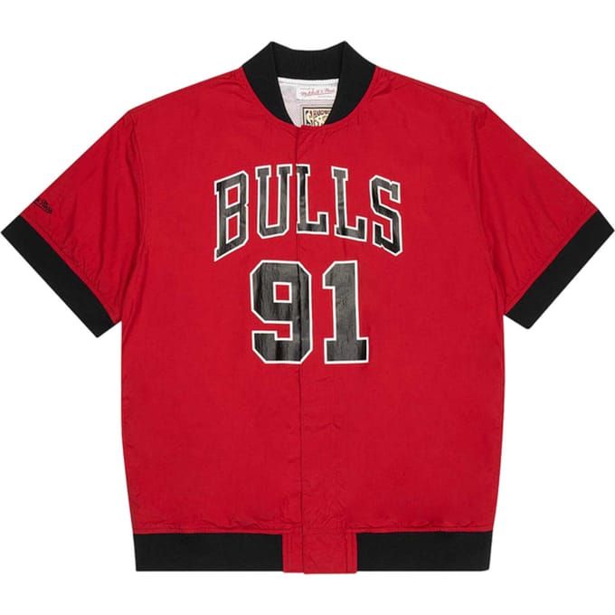 Mitchell And Ness NBA Dennis Rodman Warm Up Jas Rood