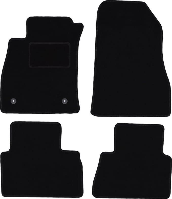 Zwarte veloursmatten voor: Nissan Juke F15 crossover (2010-2017)