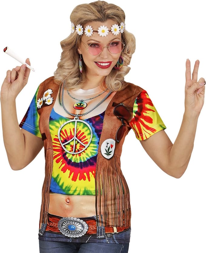 T-Shirt Hippie Helen High Vrouw