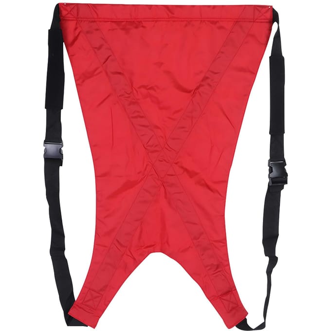 Sangle de Transfert Double Couche Imperméable Sangle Dorsale Adulte pour Déplacement de Patient Âgé red