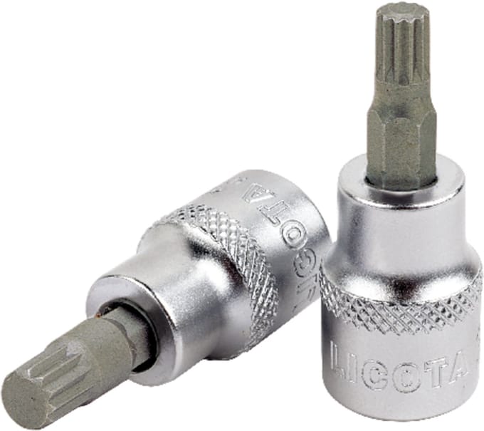 M8 Veelzahn Dopsleutel, 1/2 inch, Korte Uitvoering