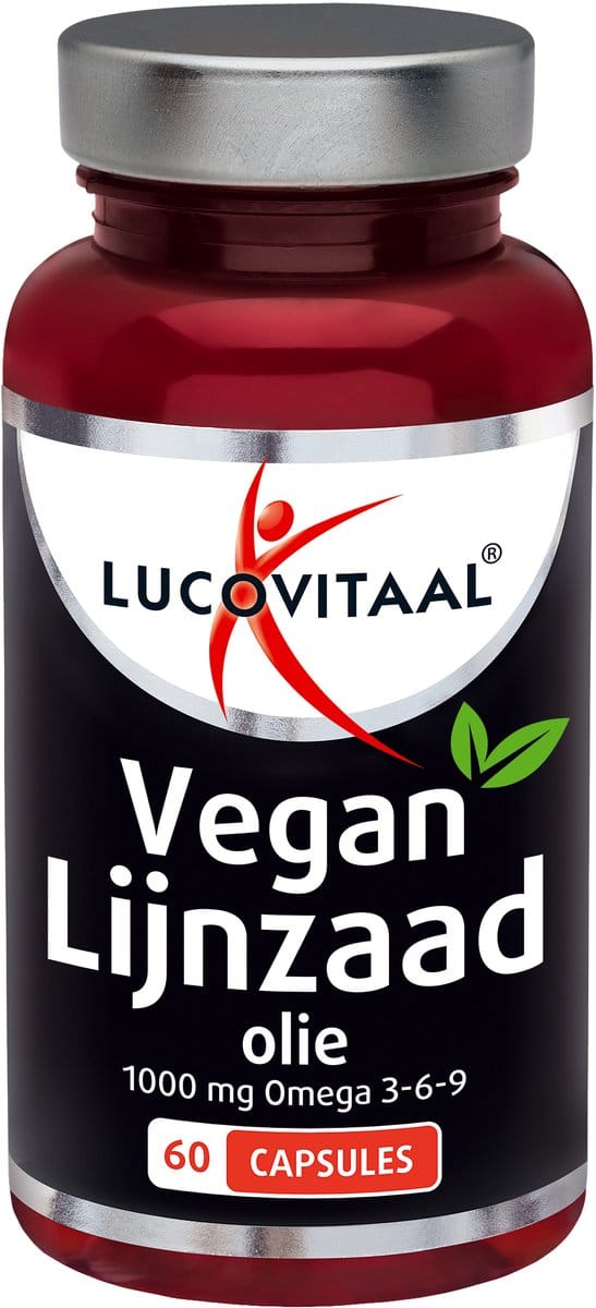 Lucovitaal Vegan Lijnzaad Olie 1000 mg Omega 3-6-9 60 capsules