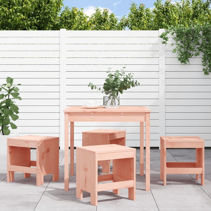 vidaXL - 5-delige - Tuinset - massief - douglashout