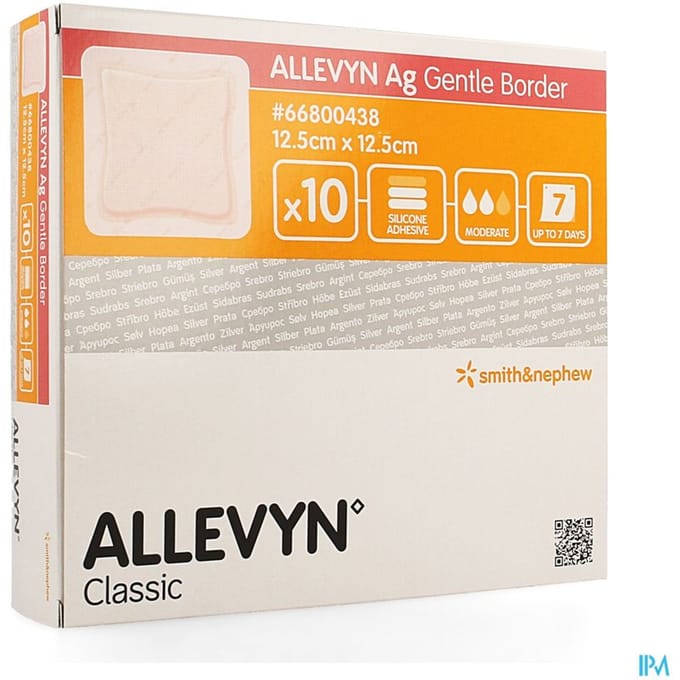 Allevyn Ag Verband Klevend Silic. 12,5x12,5cm 10