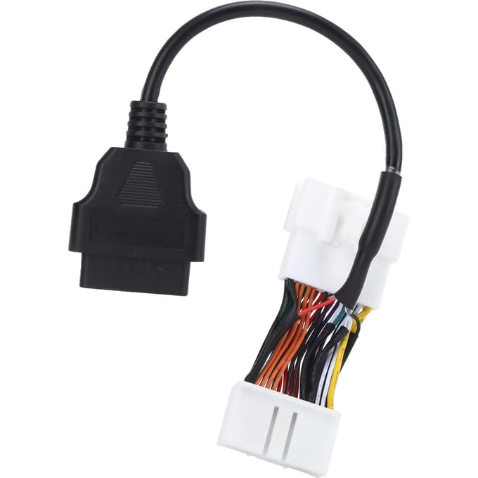 OBD2 Kabel Conversie Connector Adapter Draagbaar ABS Auto Diagnostisch Gereedschap Vervanging voor Tesla 12‑24V black