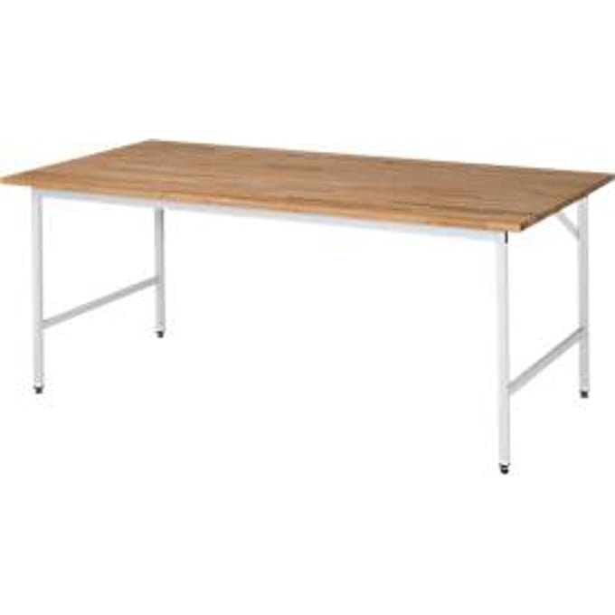 RAU werktafel, beuken blad, 2000 x 800 x 800-850 mm