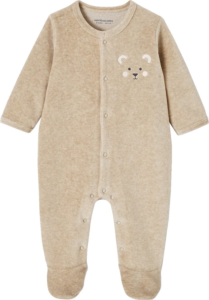 Vertbaudet Fluwelen koala slaappakje baby