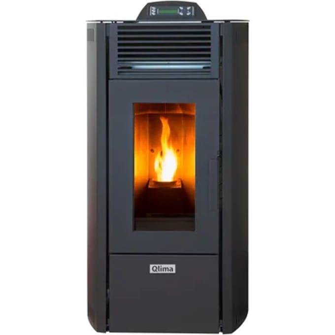 Qlima Pelletkachel Viola 85 S-line - 7.6kw - Zwart
