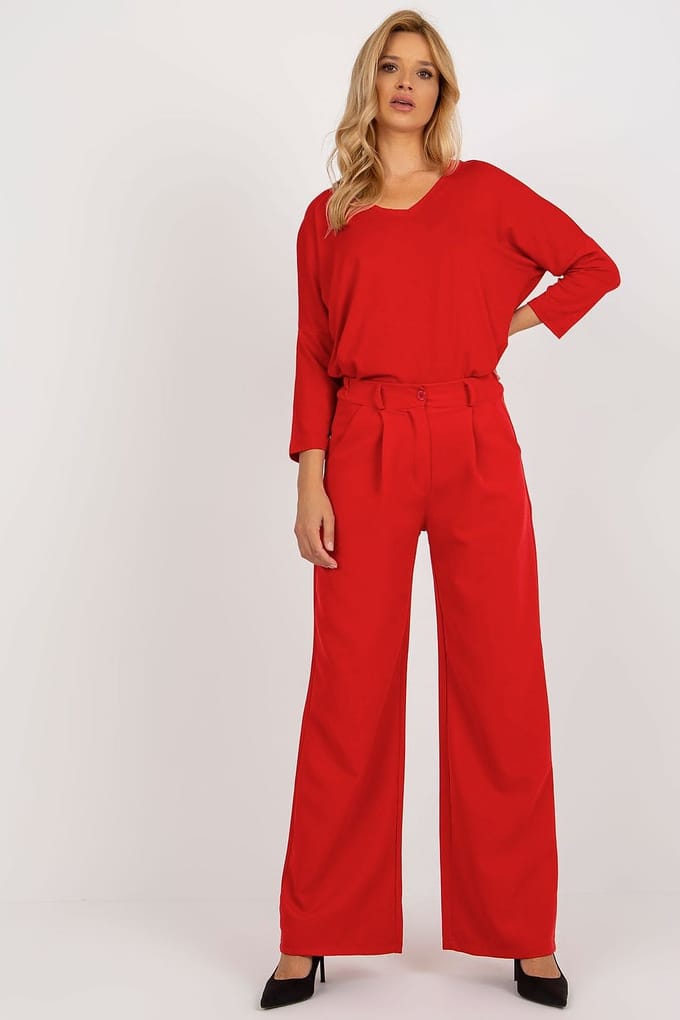 Wave Motion Pants - Red / S