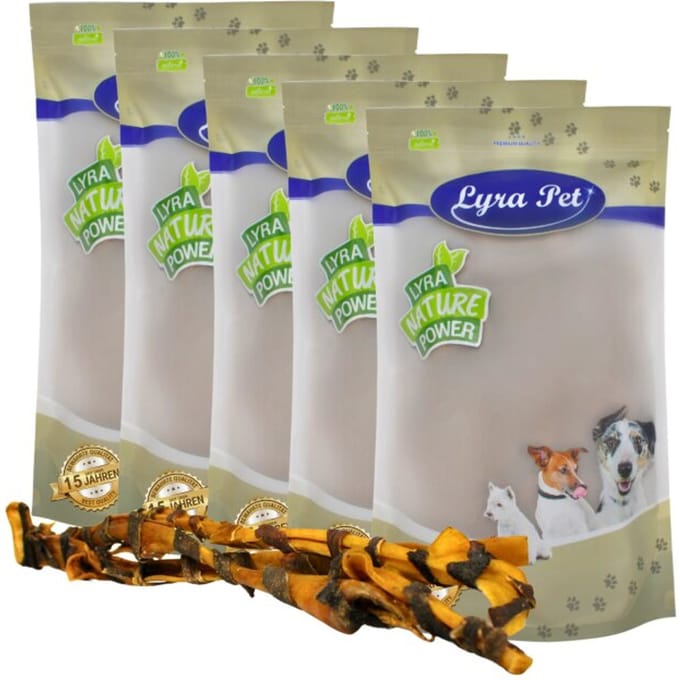 5 stuks Lyra Pet® XXL runderkophuidstaaf met pens, ca. 70 cm