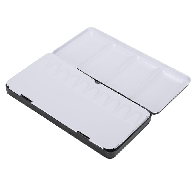 Pearly Lustre aquarelverf, draagbare, heldere aquarelpigmentset met doos, 36 kleuren white