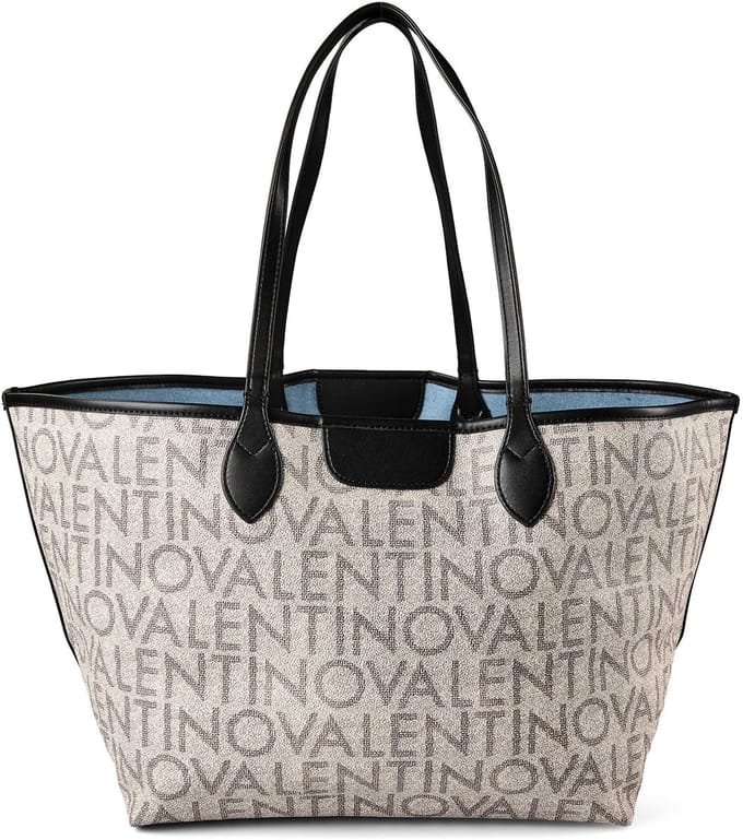 VALENTINO shopper Reverse Shopping Bag Azzur / Multic Lichtblauw