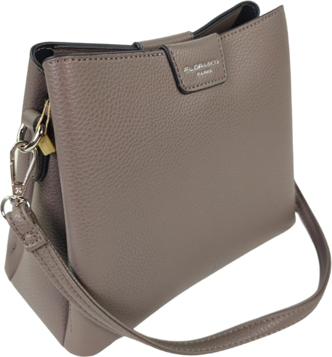 Flora&Co - Paris - Handtas/schoudertas - korte en lange riem - taupe