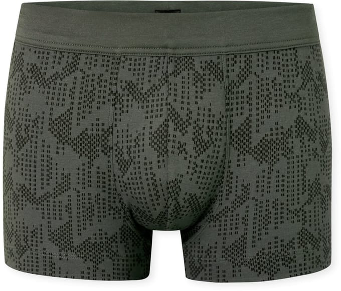 Schiesser – Fine Interlock - Short – 183180 – Dark Green – Maat XXL