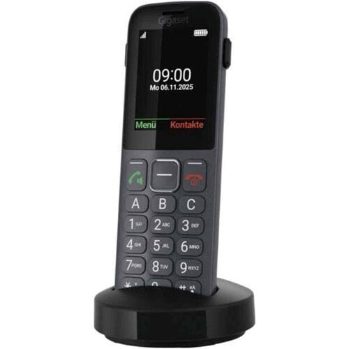 Gigaset COMFORT 600 SIM Mobiele telefoon Zwart, Grijs