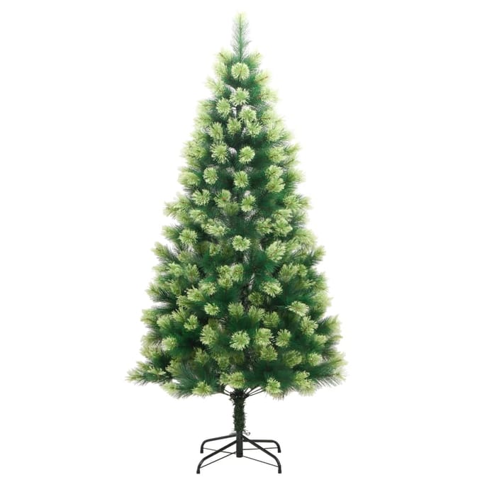 vidaXL - Kunstkerstboom - met - scharnieren - en - standaard - 210 - cm