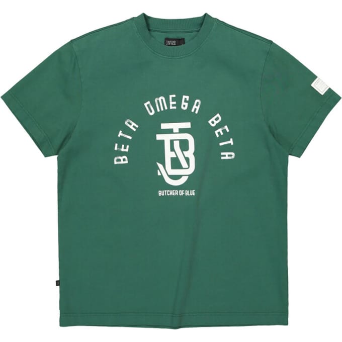 T-shirt groen Butcher of Blue opdruk wit