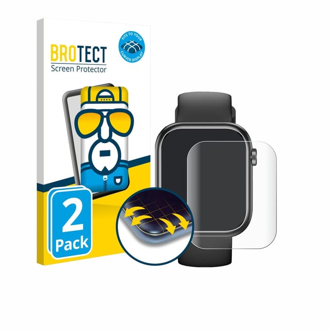 BROTECT - Screenprotector voor RLQA G104 1.83" - Folie Beschermfolie transparant volledig dekking - 2 Stuks