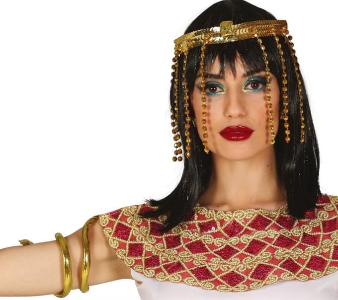 Fiestas Guirca Hoofdband Cleopatra Polyester Goud One-size