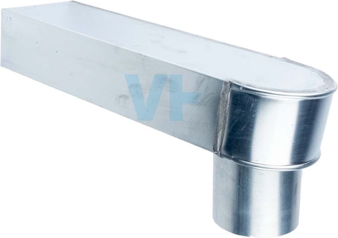 Zinken Stadsuitloop | Ø80 mm | 60X80 mm
