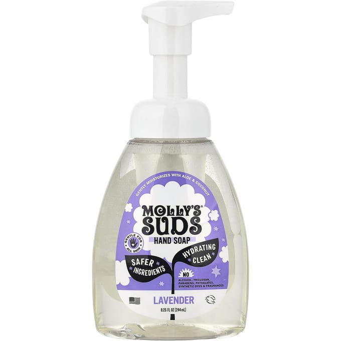 Molly's Suds, Handzeep, Lavendel, 8,25 fl oz (244 ml) white
