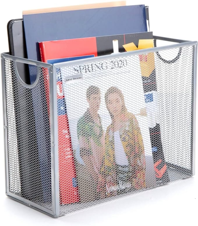 Verticale Bestandsopslag Organizer voor Bureau - Desktop Documenthouder Metaal