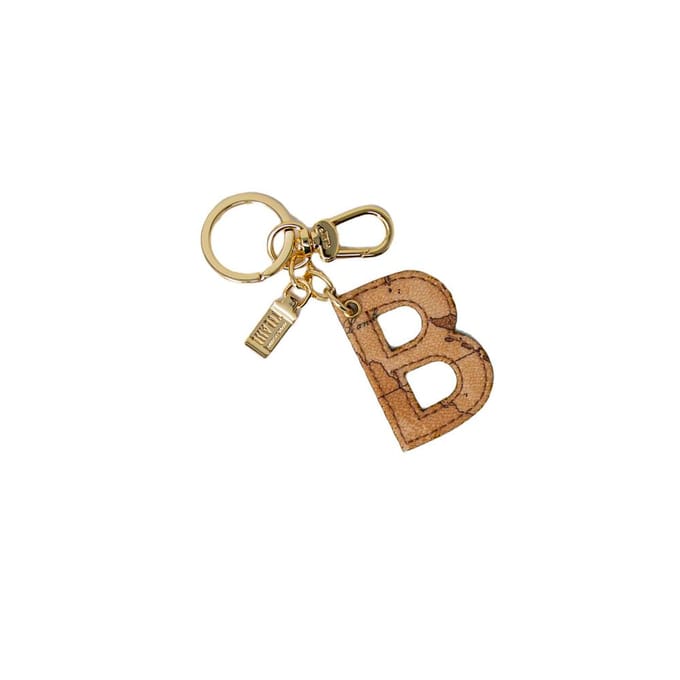 Alviero Martini Prima Classe Beige Katoenen Sleutelhanger