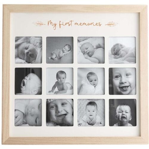Prénatal - My first memories fotolijst - Onbehandeld/Naturel - Afmeting 28.5 x 27.5 x 2 cm