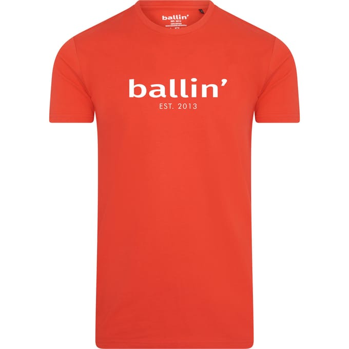 Ballin Est. 2013 - Heren Tee SS Tapered Fit Shirt - Rood - Maat M