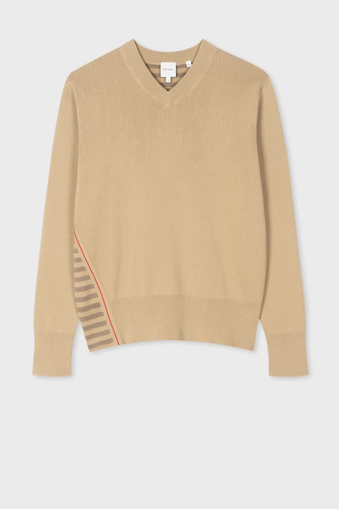 Paul Smith Sweater V Neck Light Beige Taglia: XL | Maglioni a maglia Outlet | Uomo | Marrone