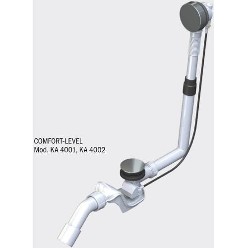 Kaldewei Professional Comfort-Level drain and overflow set, extended 687772340999