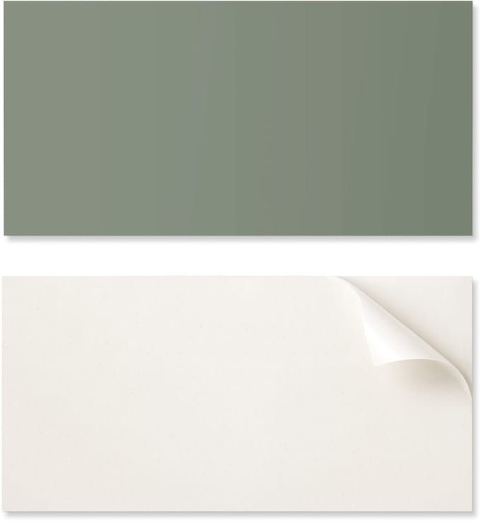 Decoratief zelfklevend vinylpaneel - voor hal 100x50 cm olijfkleur