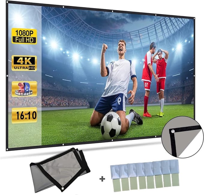 Projectiescherm - Filmscherm - Thuisbioscoop - Verbeterd Contrast - 120 inch - Grijs