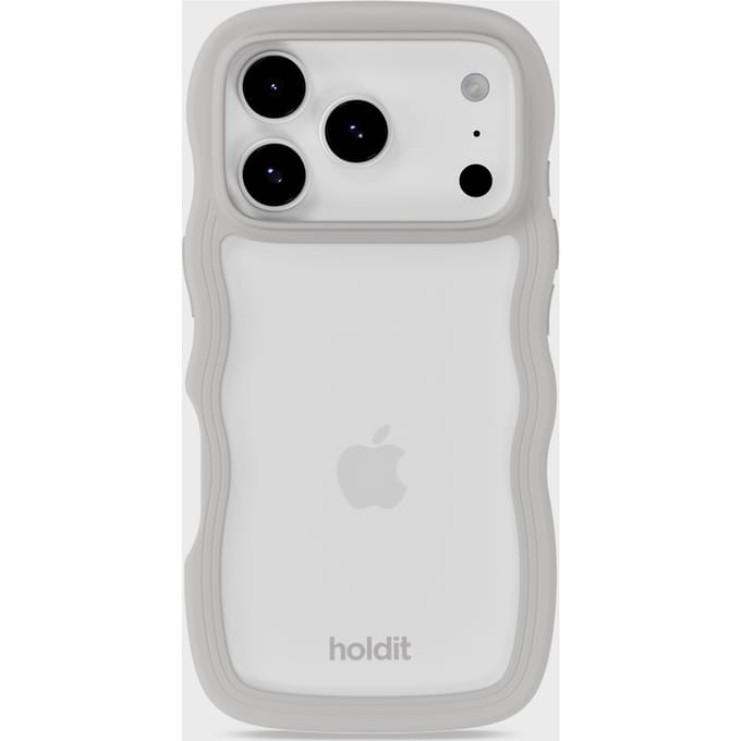 Phone Case Wavy Wool Gray/Transparent iPhone 17 Pro
