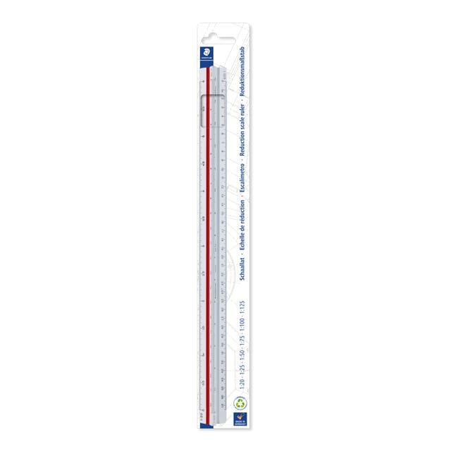 STAEDTLER Mars schaallat - verdeling 1 - blister