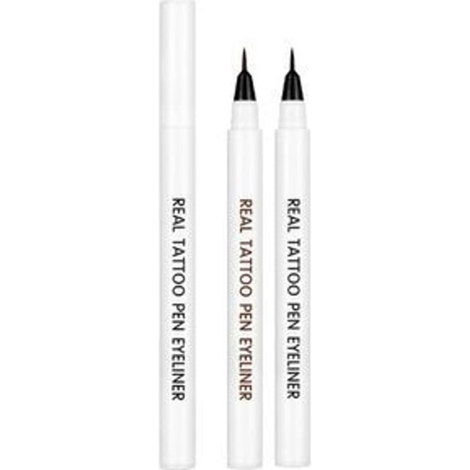 RiRe - Real Tattoo Pen Eyeliner - 2 Colors #01 Deep Black
