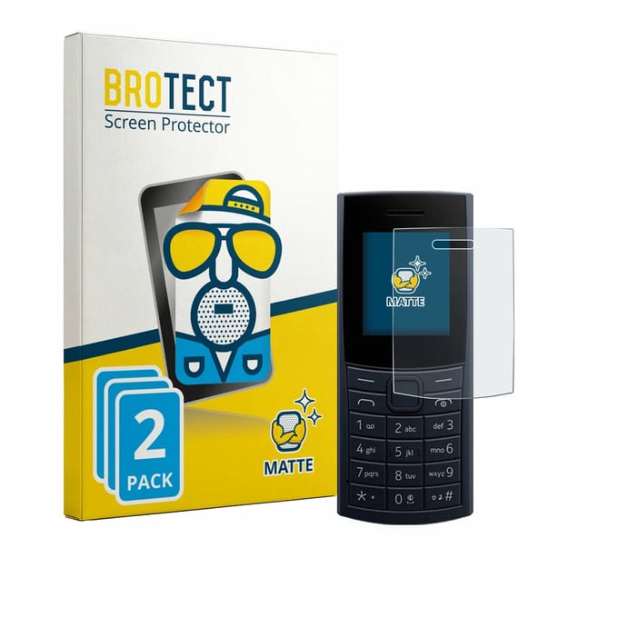 BROTECT - Screenprotector voor Nokia 110 4G (2023) - Folie Beschermfolie matte 2 Stuks