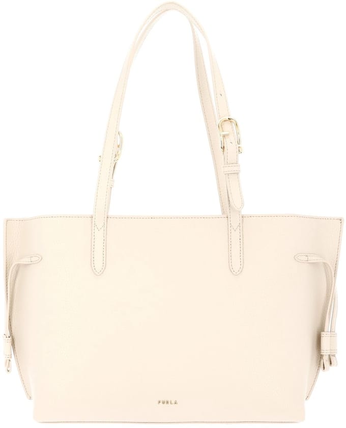 FURLA Leren schoudertas Ava Tote Butter + Marsala beige