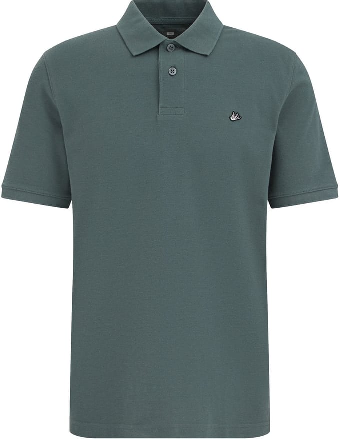 WE Fashion Heren regular fit polo met structuur