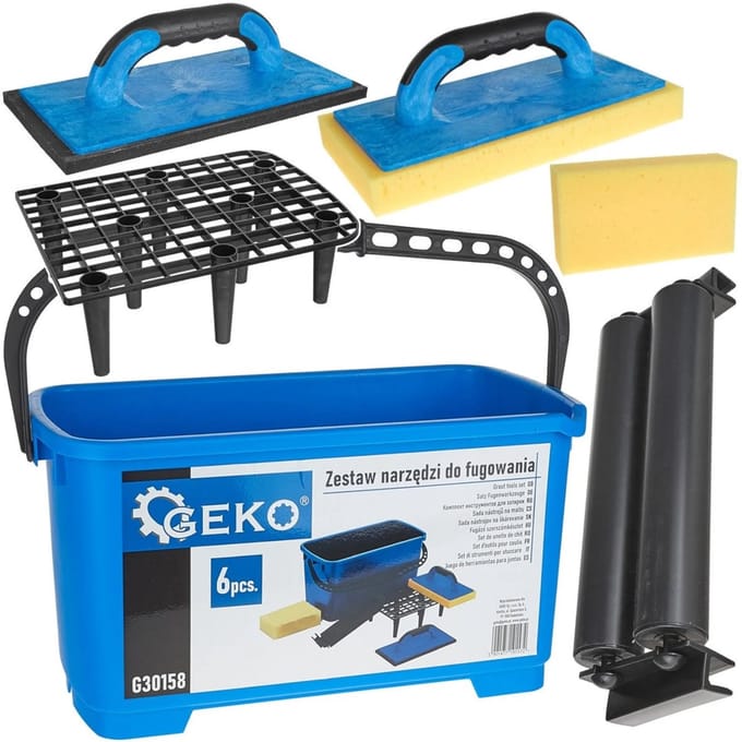 GEKO 6-delige voeggereedschapset - Professioneel - Ergonomisch - Compleet