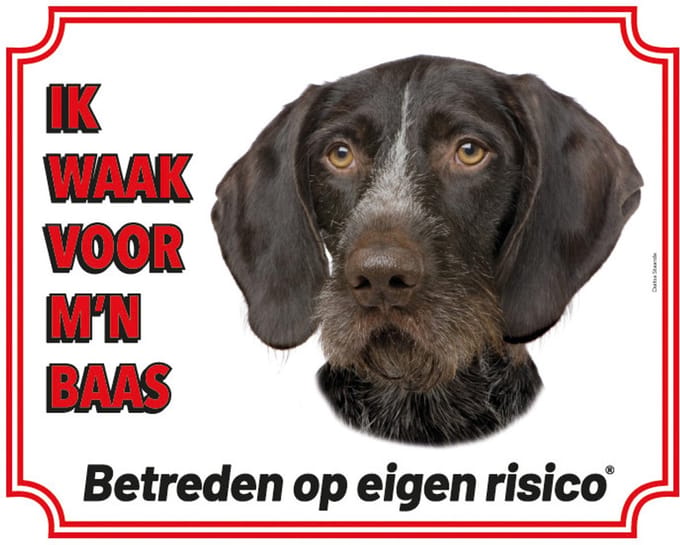 Duitse Staande Waakbord - Ik waak voor mijn baas