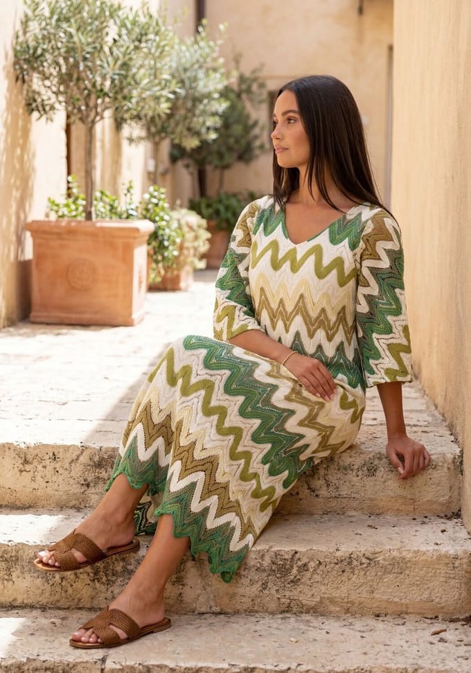 Ana Alcazar 041908-3833 Dames - Jurk - Multi - Maat 38