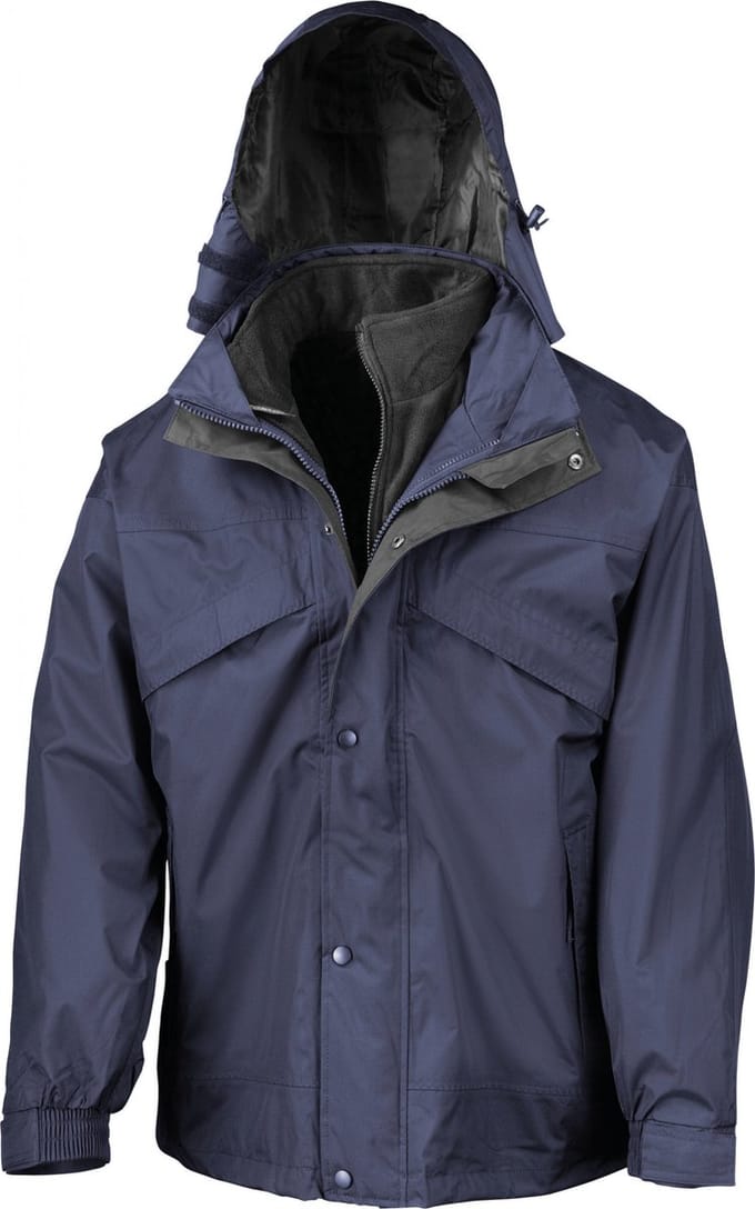 Result 3-in-1 Zip & Clip Jacket RT68 - Navy - M