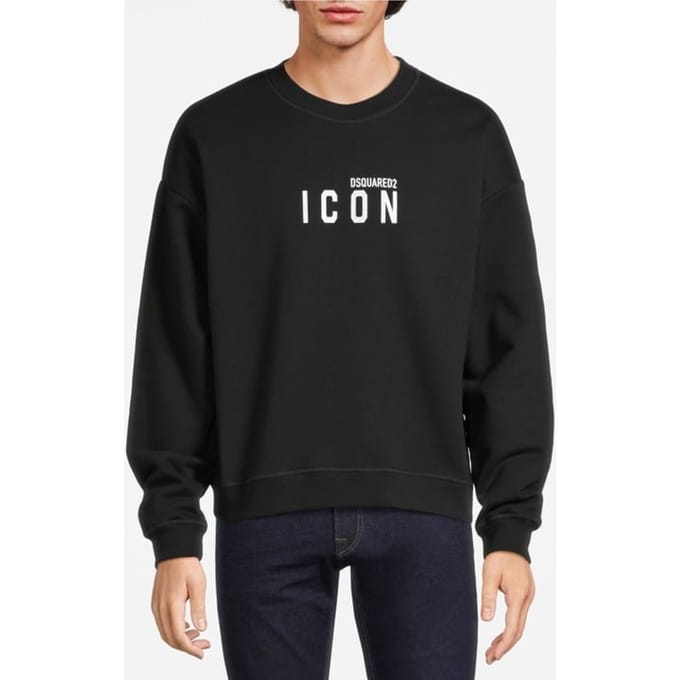 Dsquared2 Sweatshirt Black Größe: S | Pullover Outlet | Herren | Schwarz
